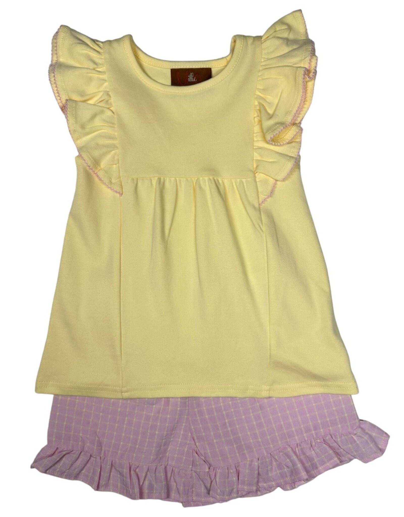 Millie Jay Millie Jay- Juliana Short Set: Yellow & Pink