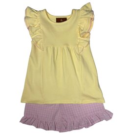 Millie Jay Millie Jay- Juliana Short Set: Yellow & Pink