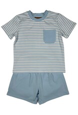 Millie Jay Millie Jay- Hudson Short Set: Light Blue