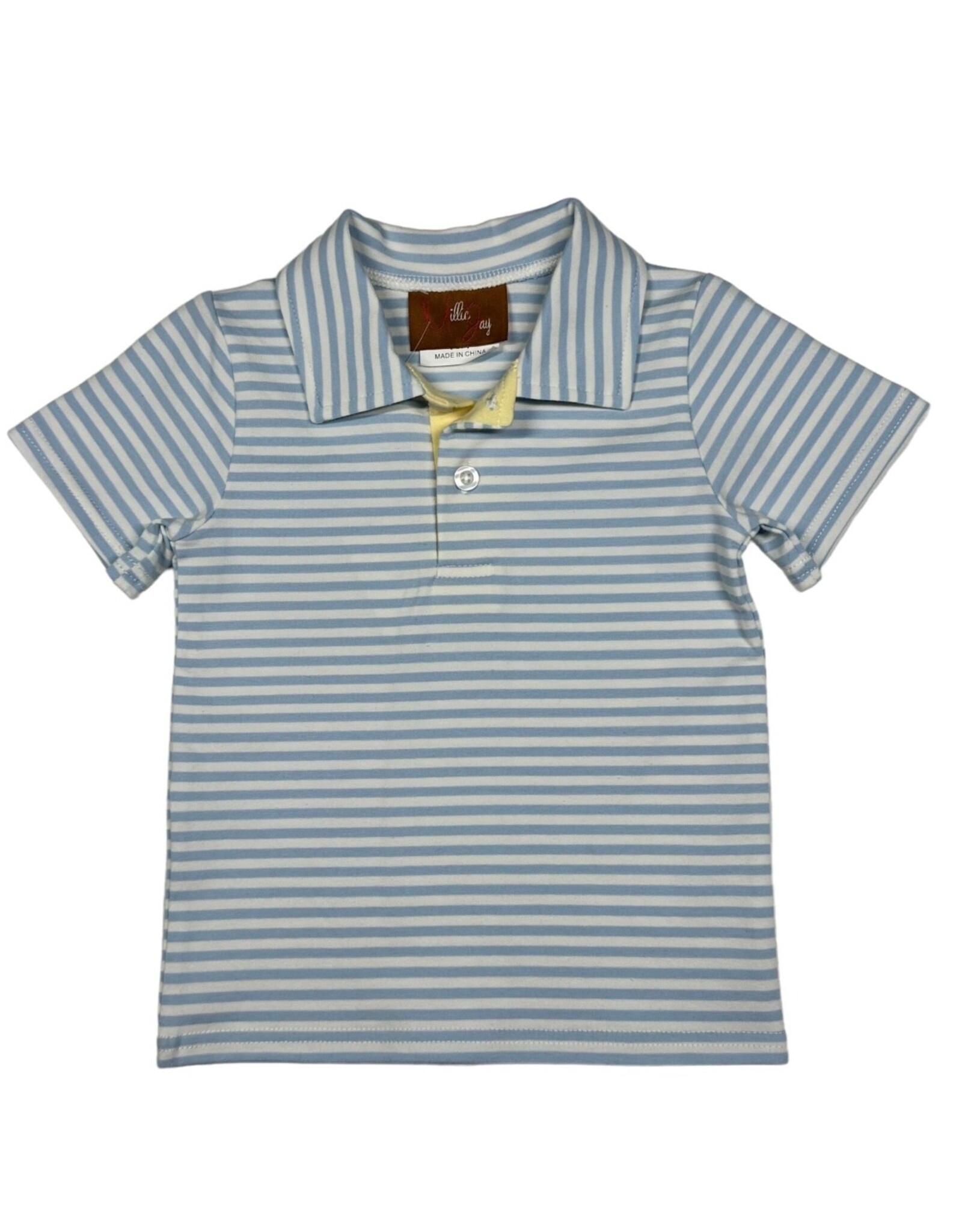 Millie Jay Millie Jay- Bennett SS Lt. Blue Stripe Shirt