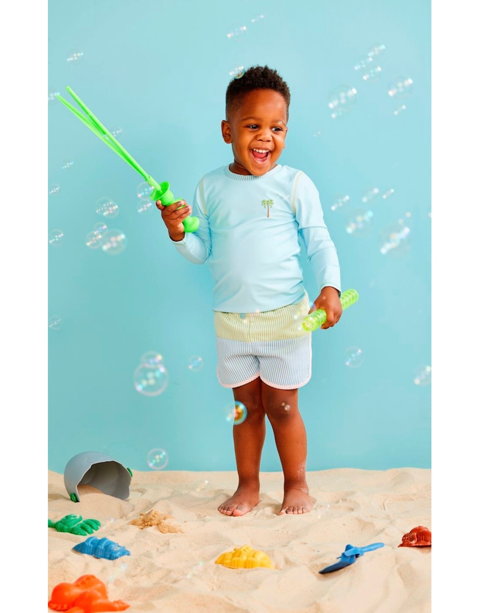 Mudpie Mud Pie- Seersucker Rashguard Set