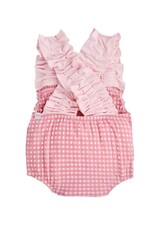 Mudpie Mud Pie- Pink Check Crinkle Swimsuit