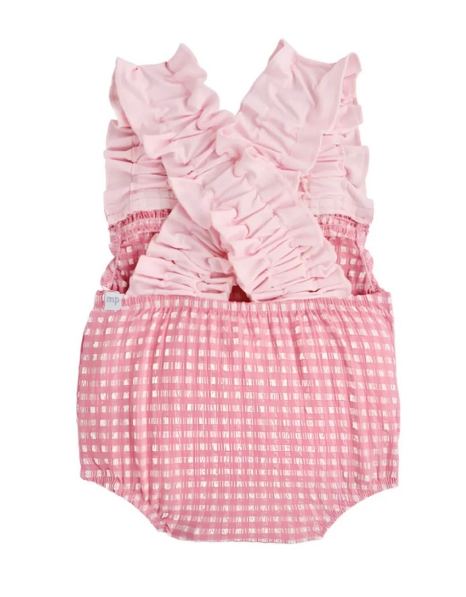 Mudpie Mud Pie- Pink Check Crinkle Swimsuit