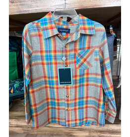 Andy & Evan Andy & Evan- Ultra Soft Plaid Button Down Shirt
