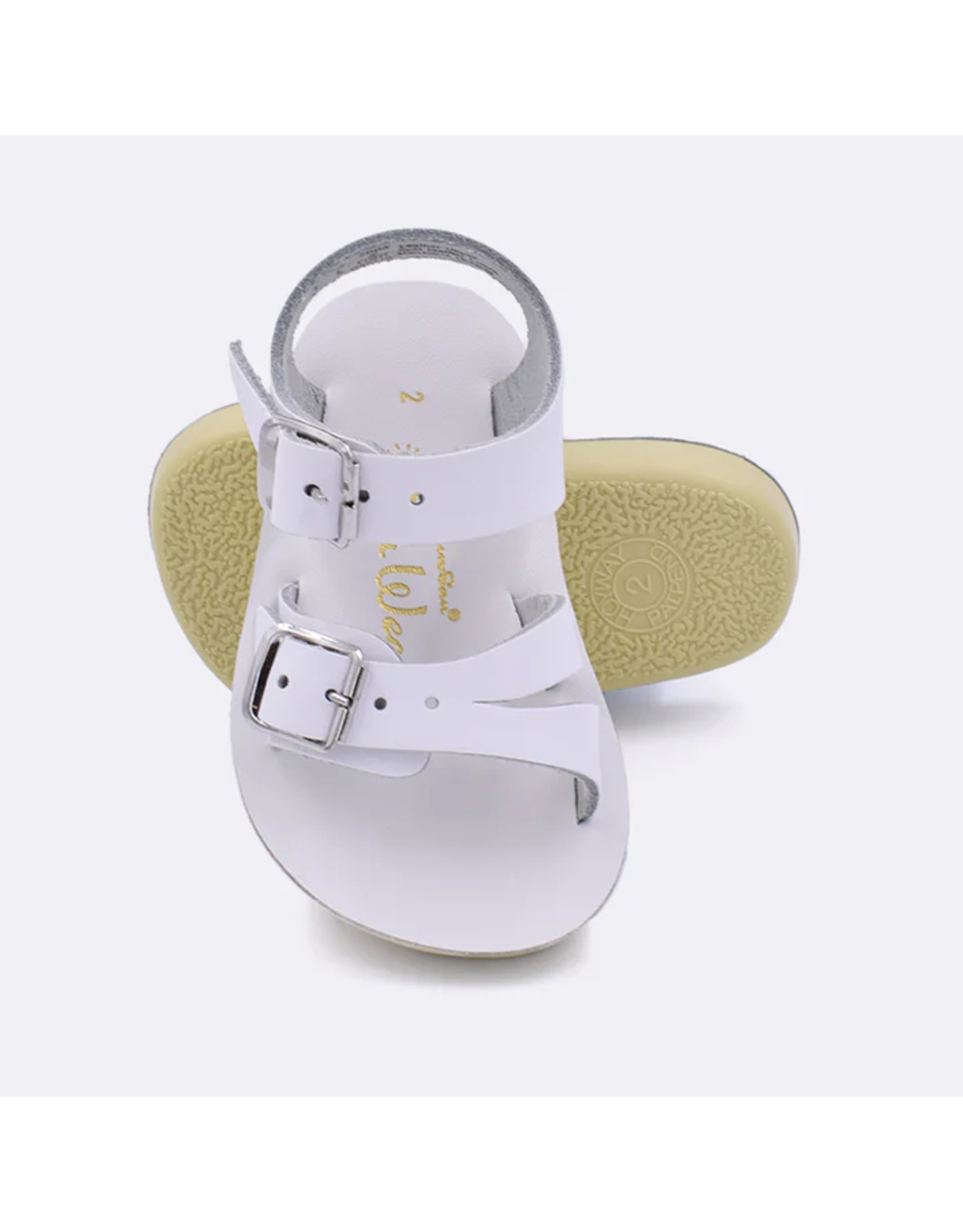 Salt Water Sandals Salt Water Sandals- Sea Wee Sandal: White
