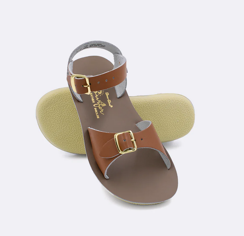 【2025年最新】大人気ブランドの人気アイテム  Water Salt Sandals- Boutique Children's Freckles - Tan Surfer: サンダル