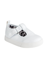 Baby Deer- Kylie White Toddler T-Strap Sneaker