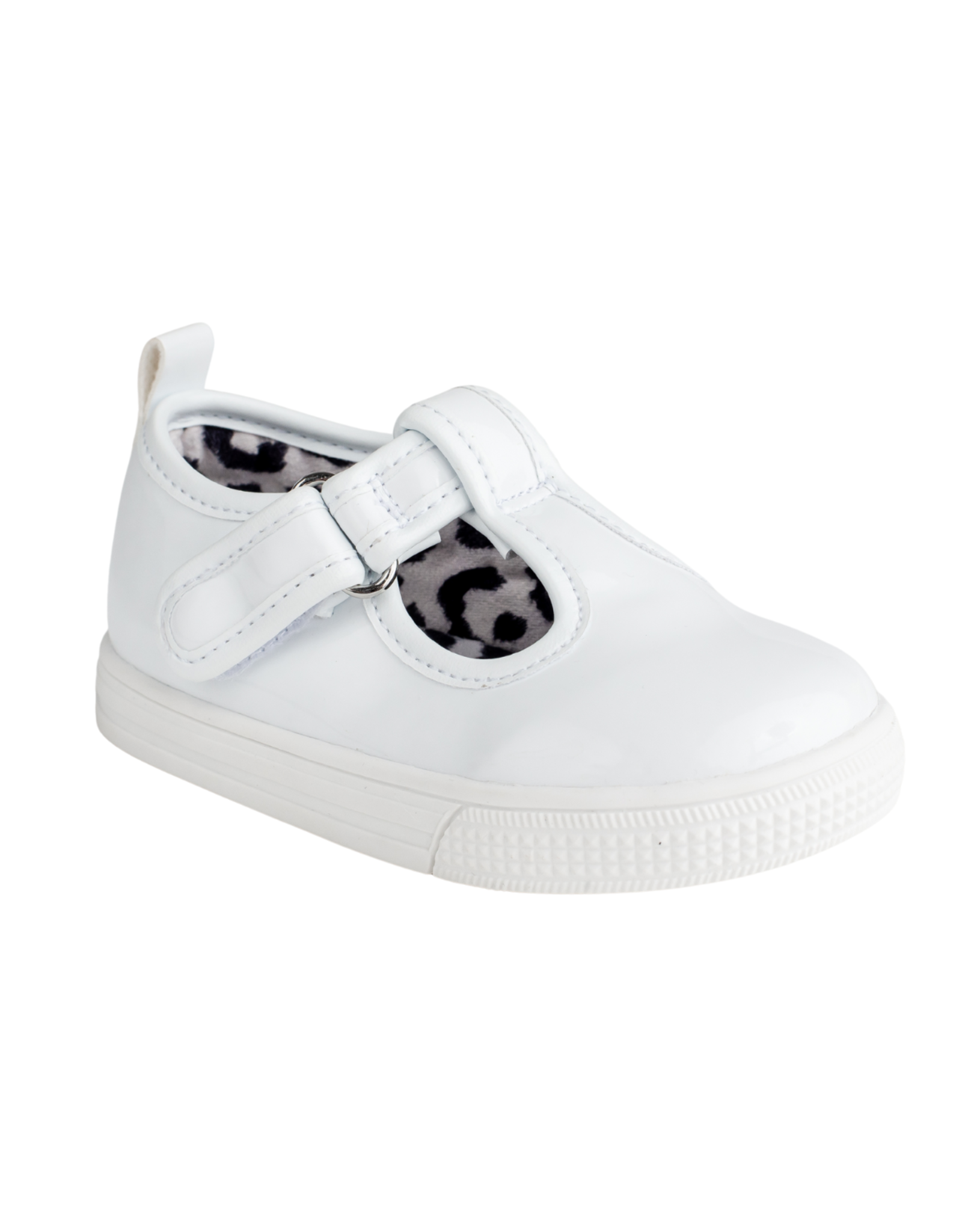 Baby Deer- Kylie White Toddler T-Strap Sneaker