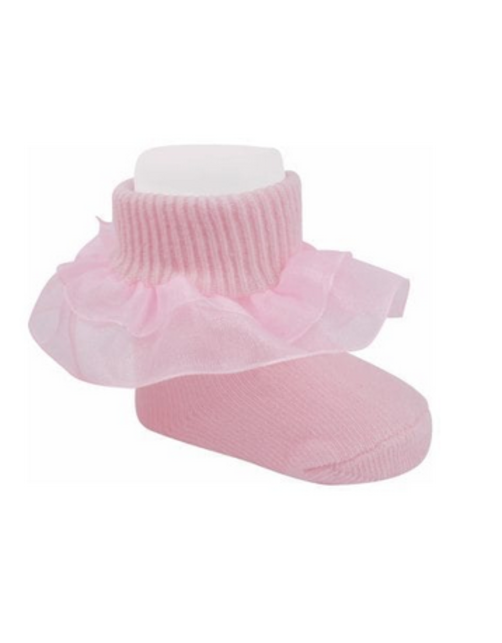 Baby Deer- Libby Pink Ruffle Dress Socks