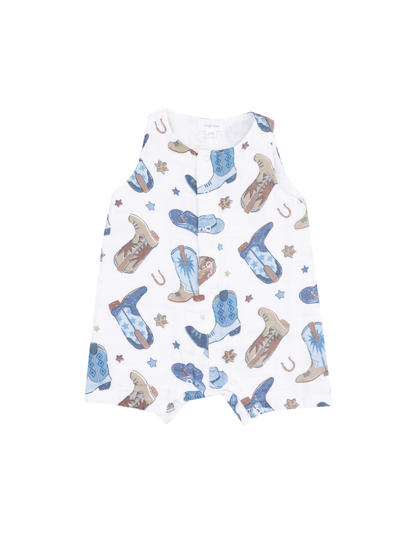 Angel Dear Angel Dear- Cowboy Boots Shortie Romper