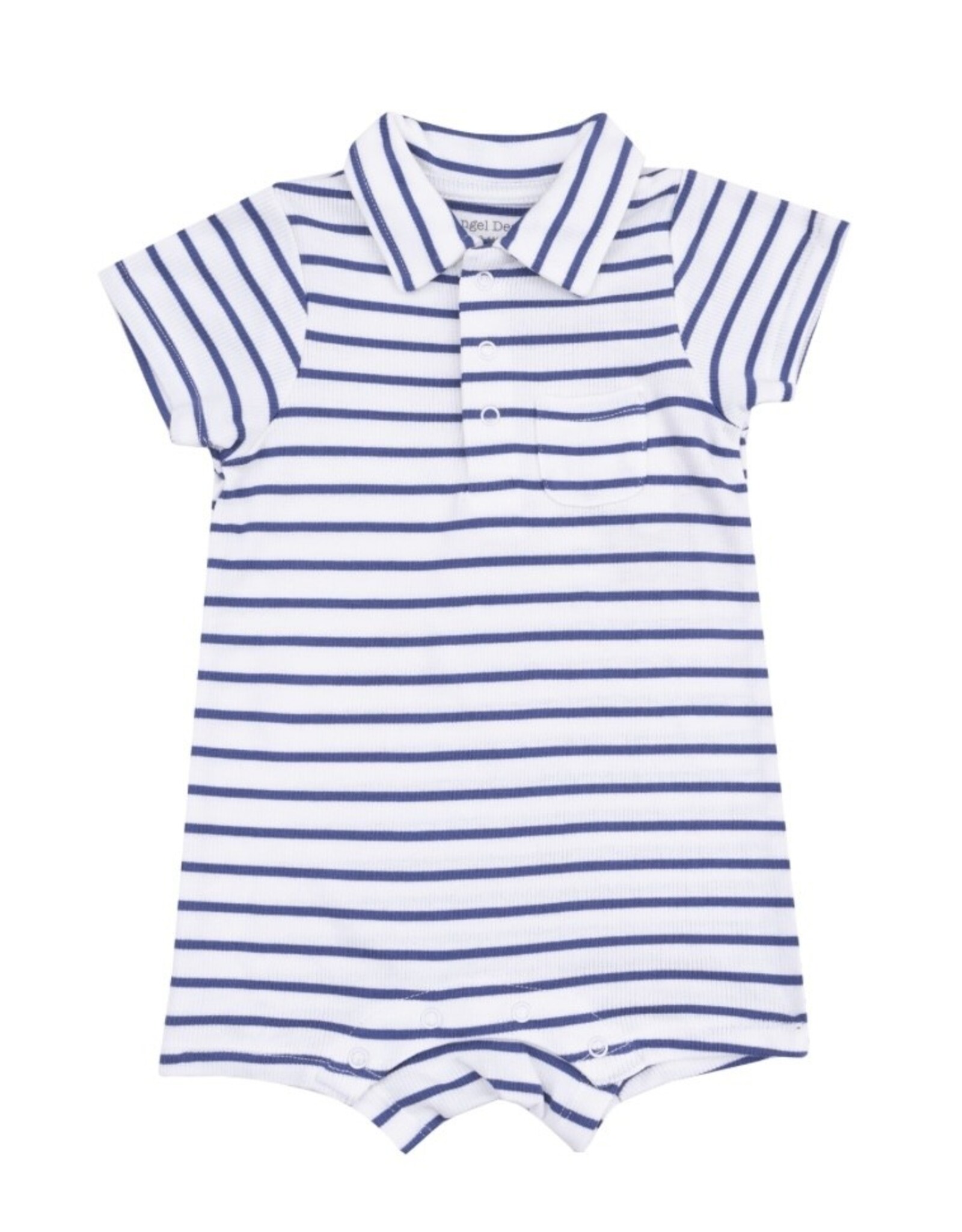 Angel Dear Angel Dear- Stripe Vintage Navy Polo Shortie