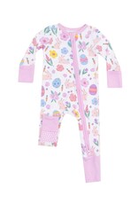 Angel Dear Angel Dear- Pink Easter Bunnies Two-Way Zipper Romper