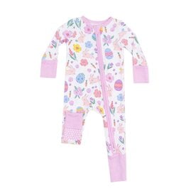 Angel Dear Angel Dear- Pink Easter Bunnies Two-Way Zipper Romper