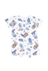 Angel Dear Angel Dear- Blue Cowboy Boots Henley Shortall