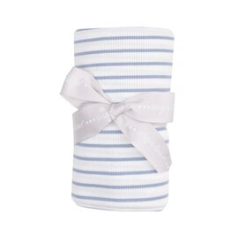 Angel Dear Angel Dear- French Stripe Dusty Blue Swaddle Blanket