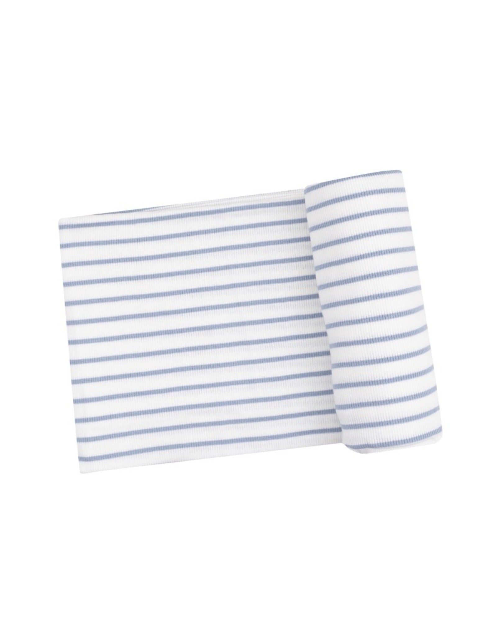 Angel Dear Angel Dear- French Stripe Dusty Blue Swaddle Blanket