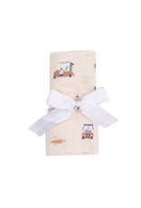 Angel Dear Angel Dear- Golf Cart Cuties Oatmeal Swaddle Blanket