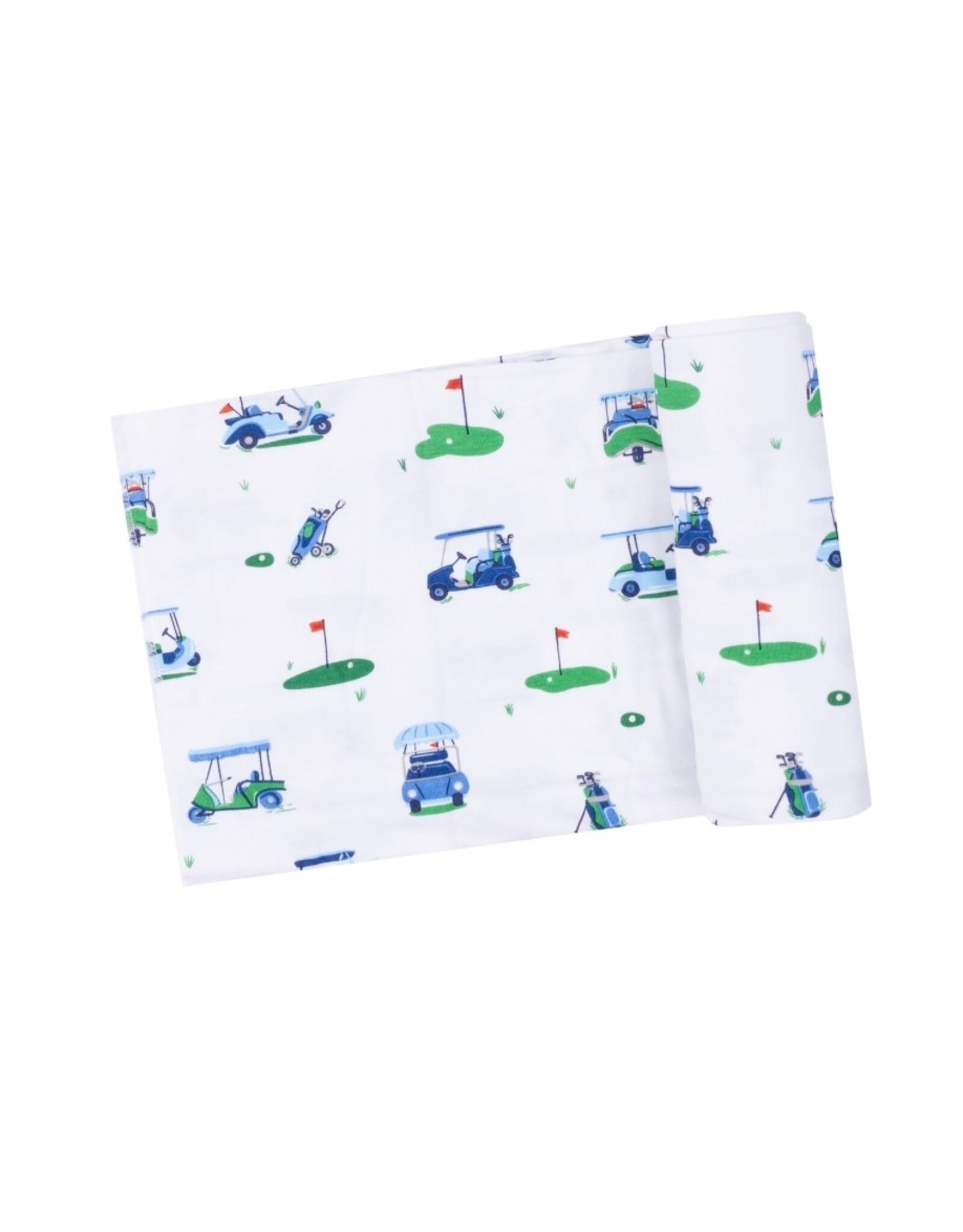 Angel Dear Angel Dear- Vintage Golf Carts Blue Swaddle
