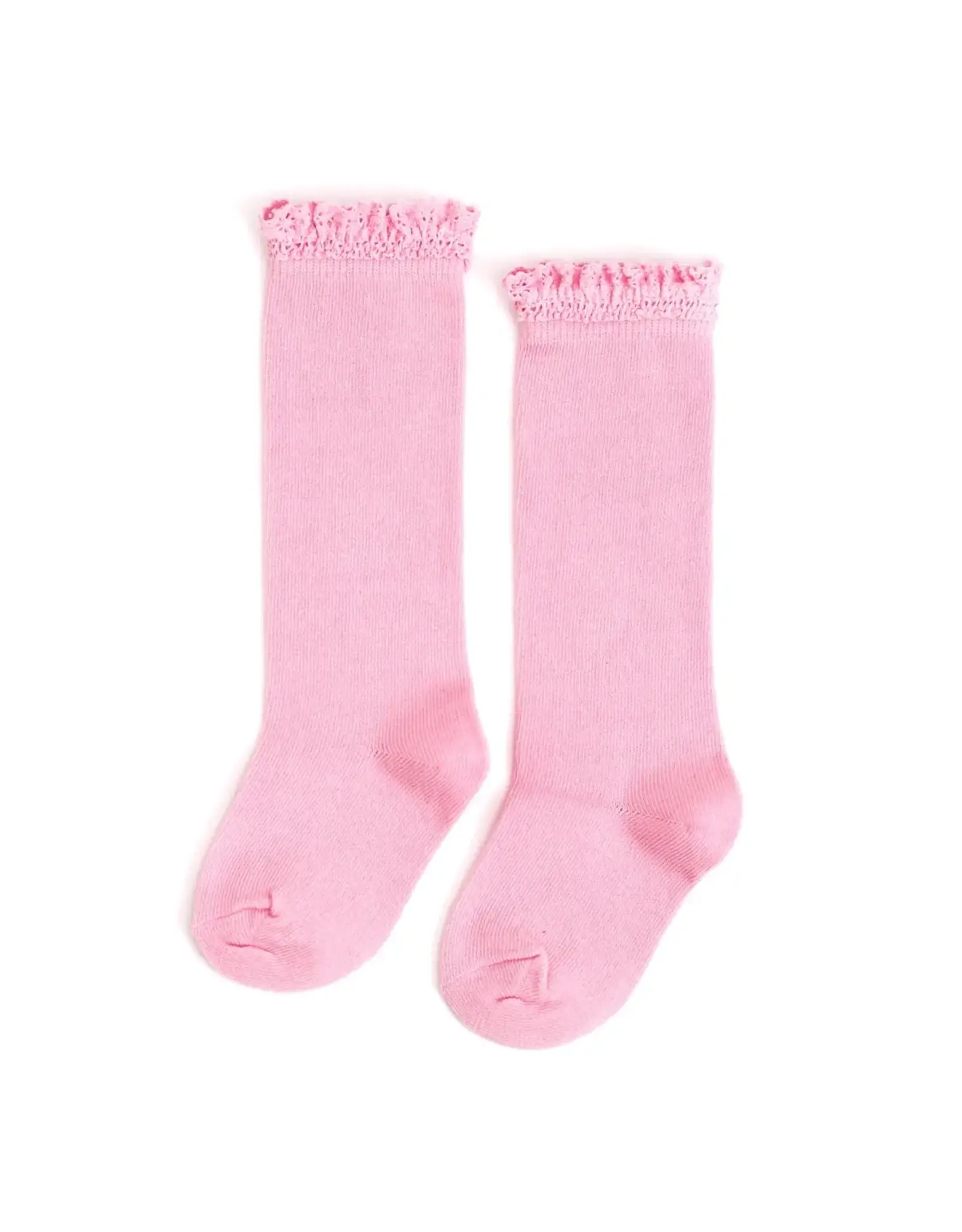 Little Stocking Co. Little Stocking- Blossom Lace Top Knee High Socks