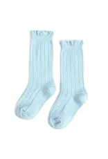 Little Stocking Co. Little Stocking - Robin Egg Frill Knee High Socks