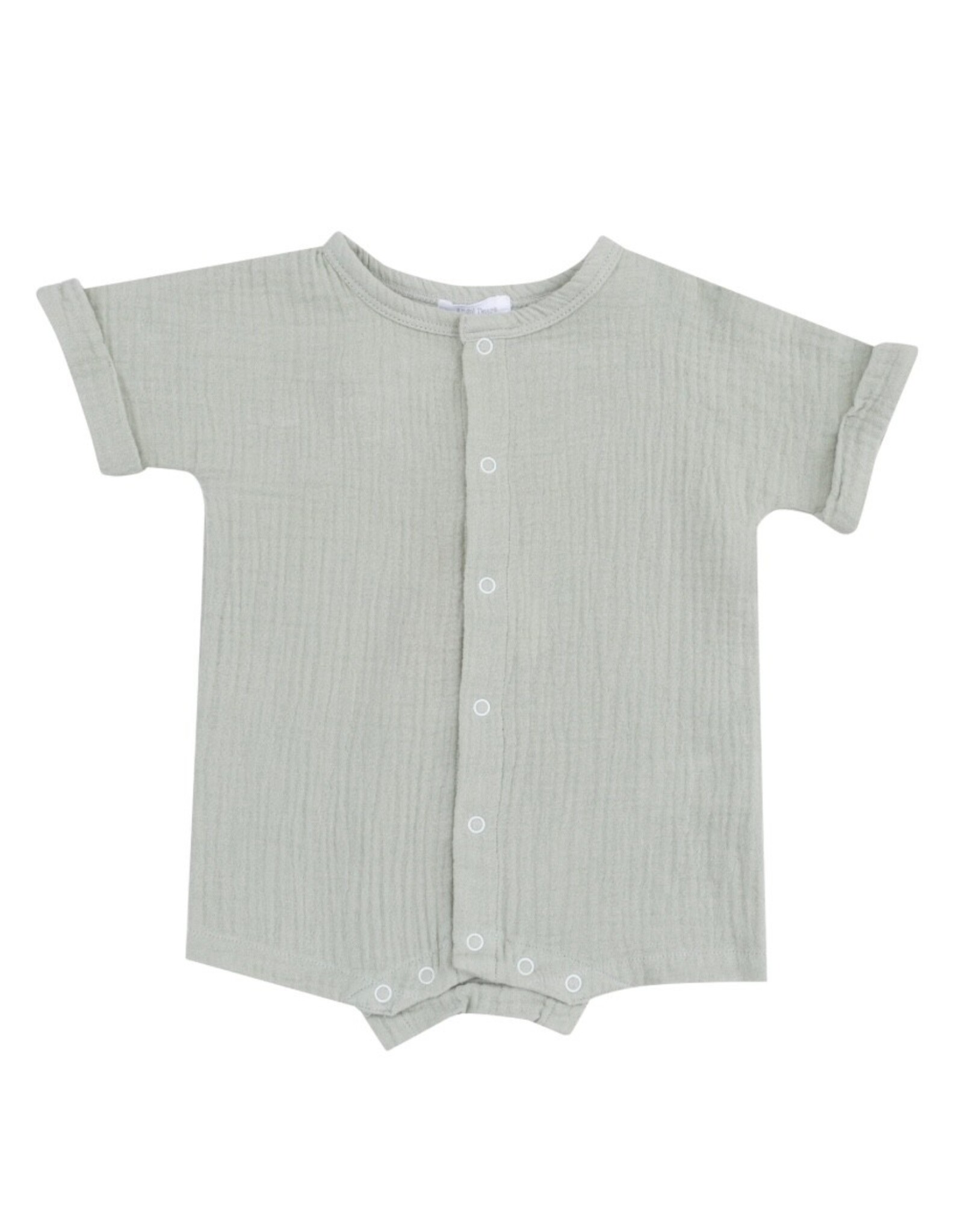 Angel Dear Angel Dear- Solid Desert Green Dolman Henley Shortall