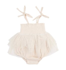 Angel Dear Angel Dear- Solid Muslin White Swan Tutu Bubble