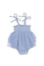 Angel Dear Angel Dear- Solid Muslin  Dusty Blue Tutu Bubble