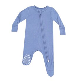 Angel Dear Angel Dear- Country Blue Two-Way Zipper Footie