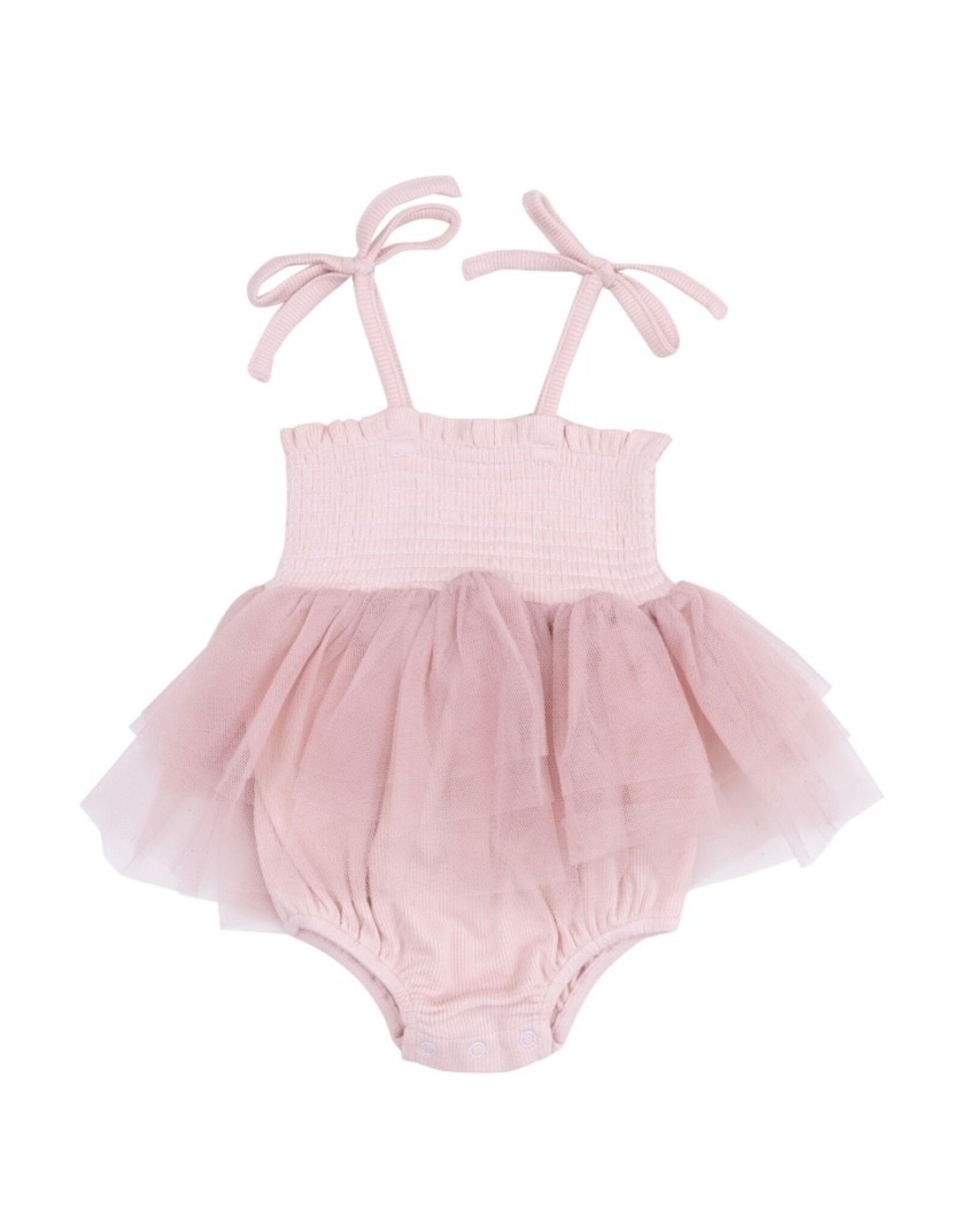 Angel Dear Angel Dear- Solid Rose Smoke Rib Tutu Bubble