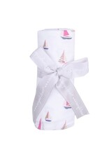 Angel Dear Angel Dear- Sailboats Pink Swaddle Blanket