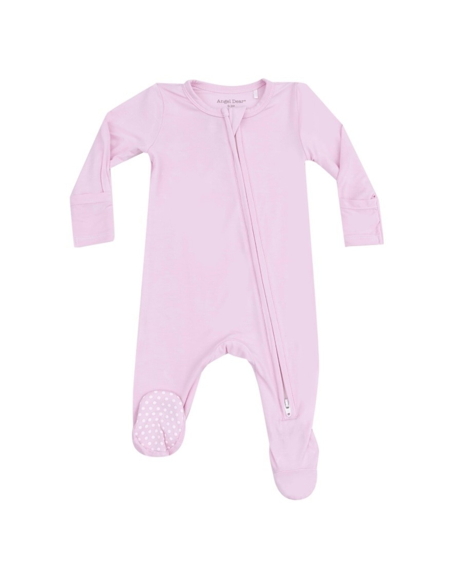 Angel Dear Angel Dear- Solid Nosegray Two-Way Zipper Footie