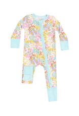 Angel Dear Angel Dear- Amelia Floral Two-Way Zipper Romper