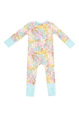 Angel Dear Angel Dear- Amelia Floral Two-Way Zipper Romper