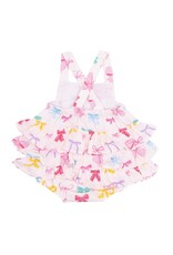 Angel Dear Angel Dear- Colorful Bows Ruffle Sunsuit