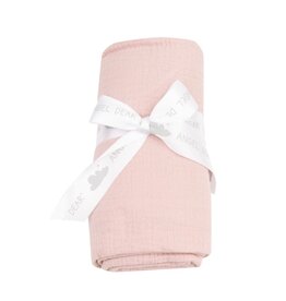 Angel Dear Angel Dear- Solid Muslin Rose Smoke Swaddle Blanket