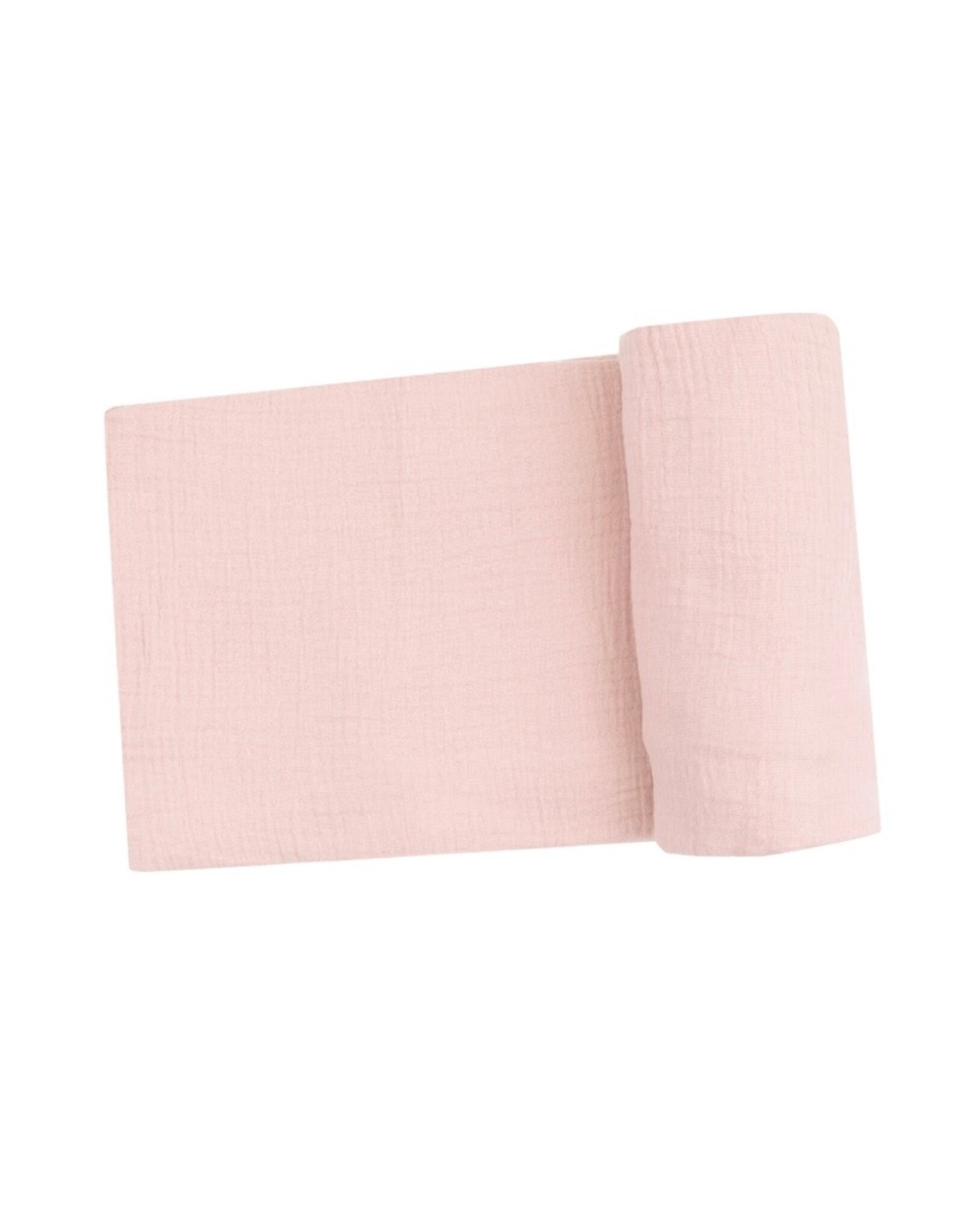Angel Dear Angel Dear- Solid Muslin Rose Smoke Swaddle Blanket