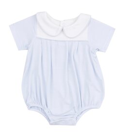 Angel Dear Angel Dear- Stripe Classic Blue Box Pleat Bubble