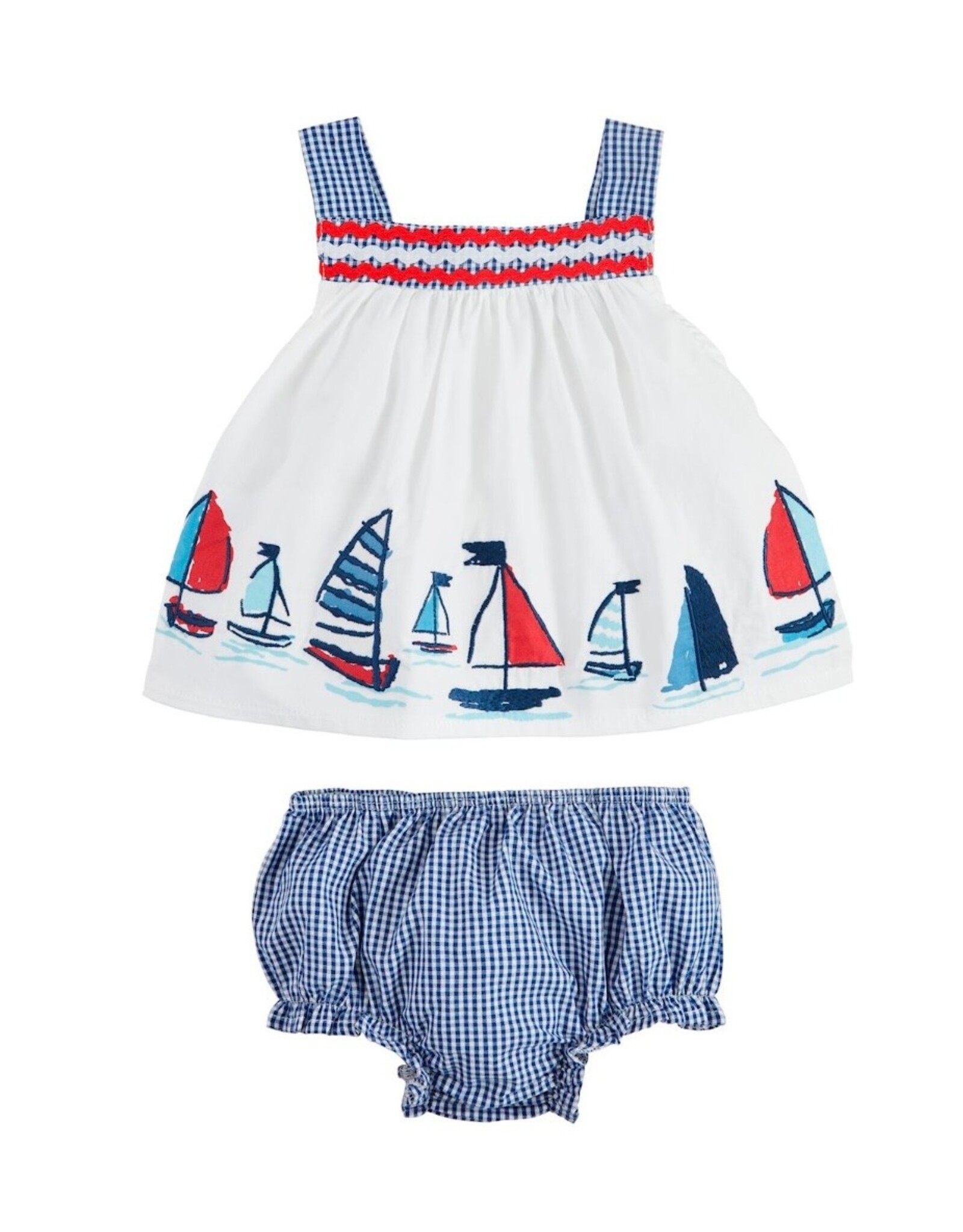 Mudpie Mud Pie- Sailboat Pinafore Set