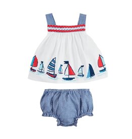 Mudpie Mud Pie- Sailboat Pinafore Set