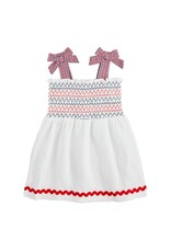 Mudpie Mud Pie- Red, White & Blue Smocked Dress