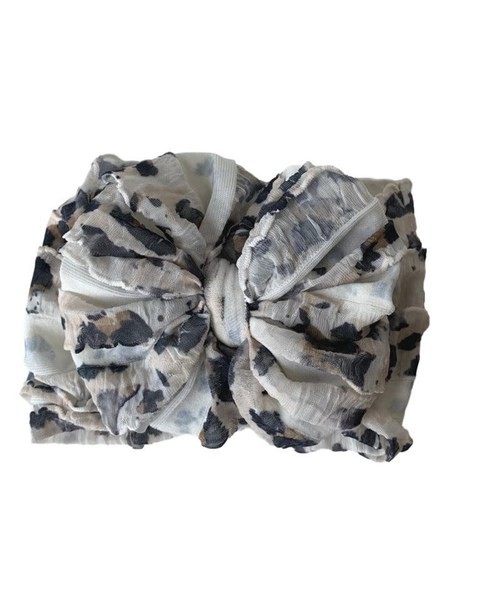 In Awe- Leopard White Headband