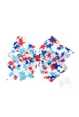 Wee Ones- Patriotic King Printed Bow