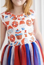 Mila & Rose Mila & Rose- Red, White & Sweet Tank Tutu Dress