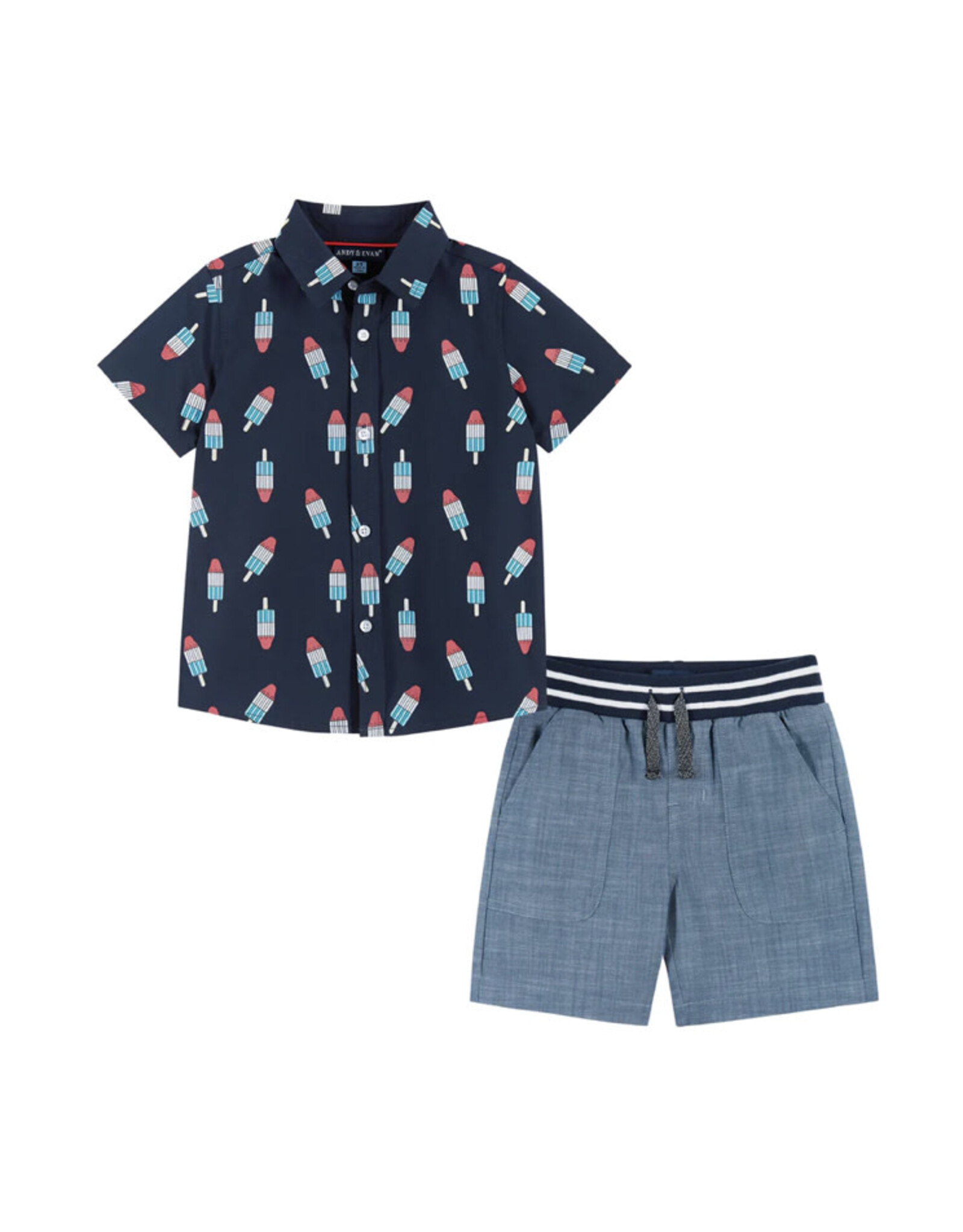 Andy & Evan Andy & Evan- Popsicle Buttondown Set