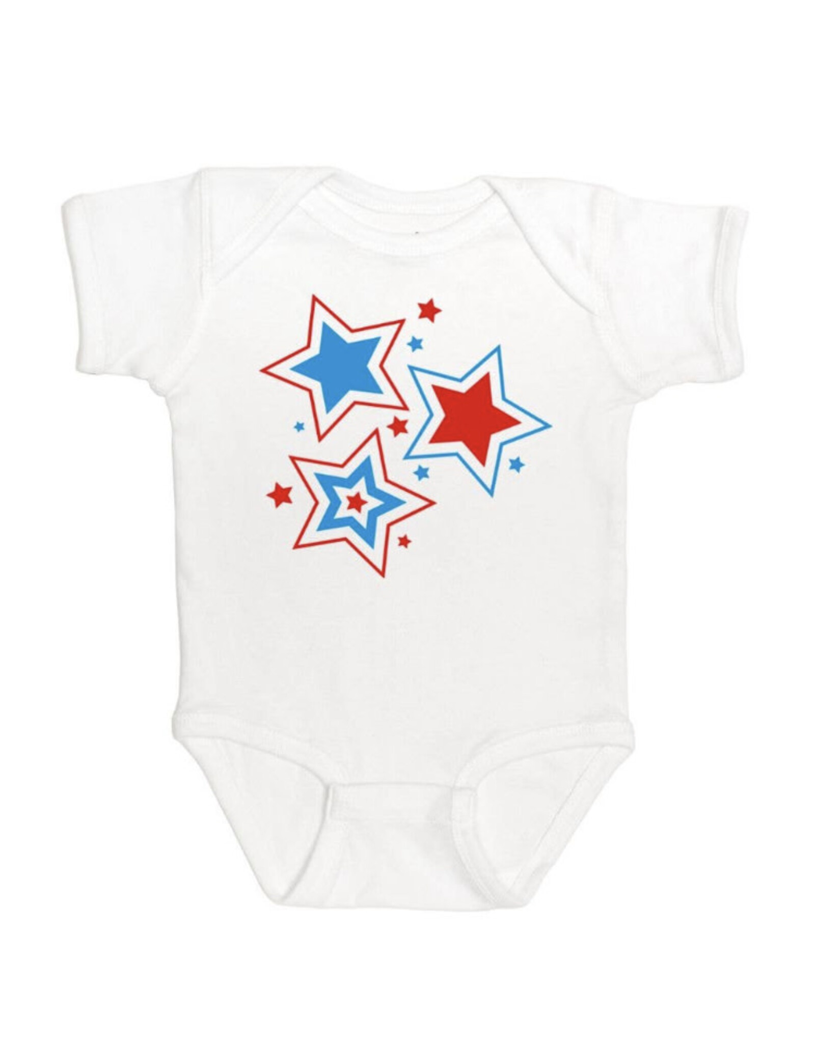 Sweet Wink - Patriotic StarS/S Bodysuit
