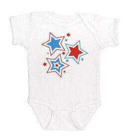 Sweet Wink - Patriotic StarS/S Bodysuit