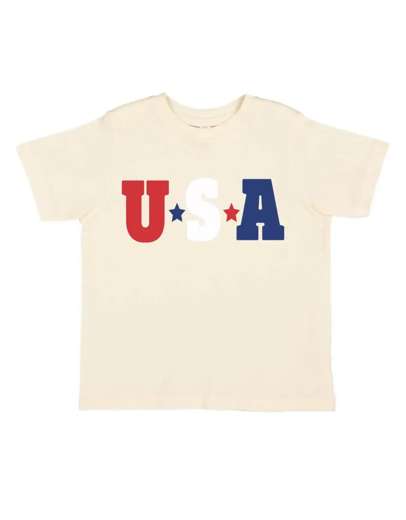 Sweet Wink- USA Multi S/S Natural TShirt