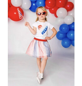 Sweet Wink Sweet Wink- Patriotic Heart S/S Shirt