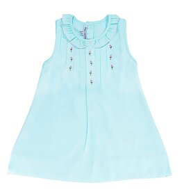 Sweet Dreams- Rosebud Emb Mint Dress