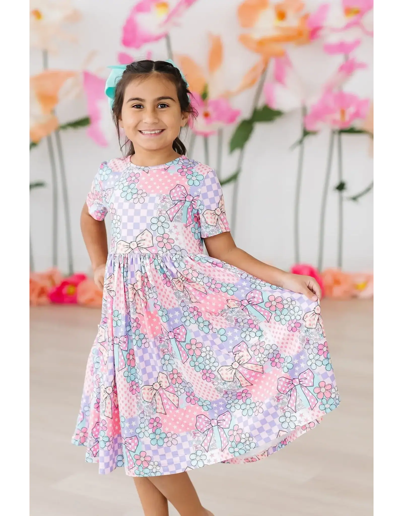 Mila & Rose Mila & Rose- Patchwork Princess Pocket Twirl Dress